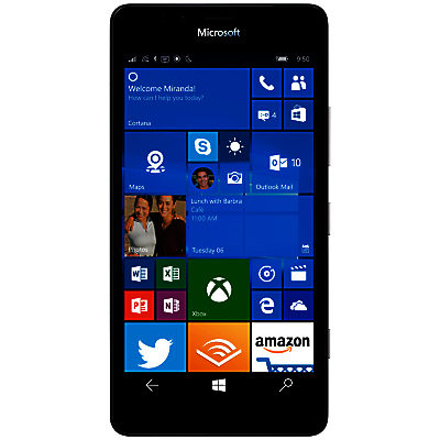 Microsoft Lumia 950 Smartphone, Windows Mobile, 5.2 , 4G LTE, SIM Free, 32GB Black Microsoft Lumia 950 Smartphone, Windows Mobile, 5.2 , 4G LTE, SIM Free, 32GB Black